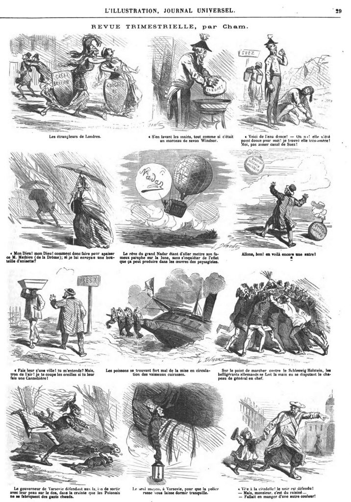 Revue trimestrielle, par Chain (24 gravures). Gravure 1864