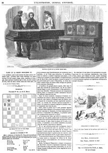 Nouveaux pianos de la maison Henri Herz. Gravure 1864