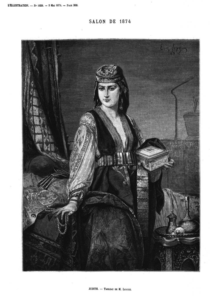 Salon de 1874- : Judith, tableau de M. Leygue; (gravure 1874)