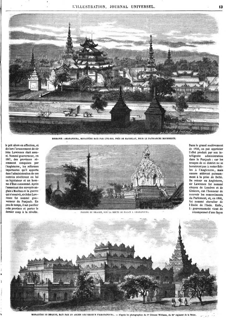 La Birmanie gravures 1864