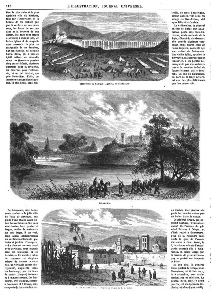 Expedition dans l’intérieur du Mexique (5 gravures). L’intervention française au Mexique,l'expédition du Mexique (1861-1867)