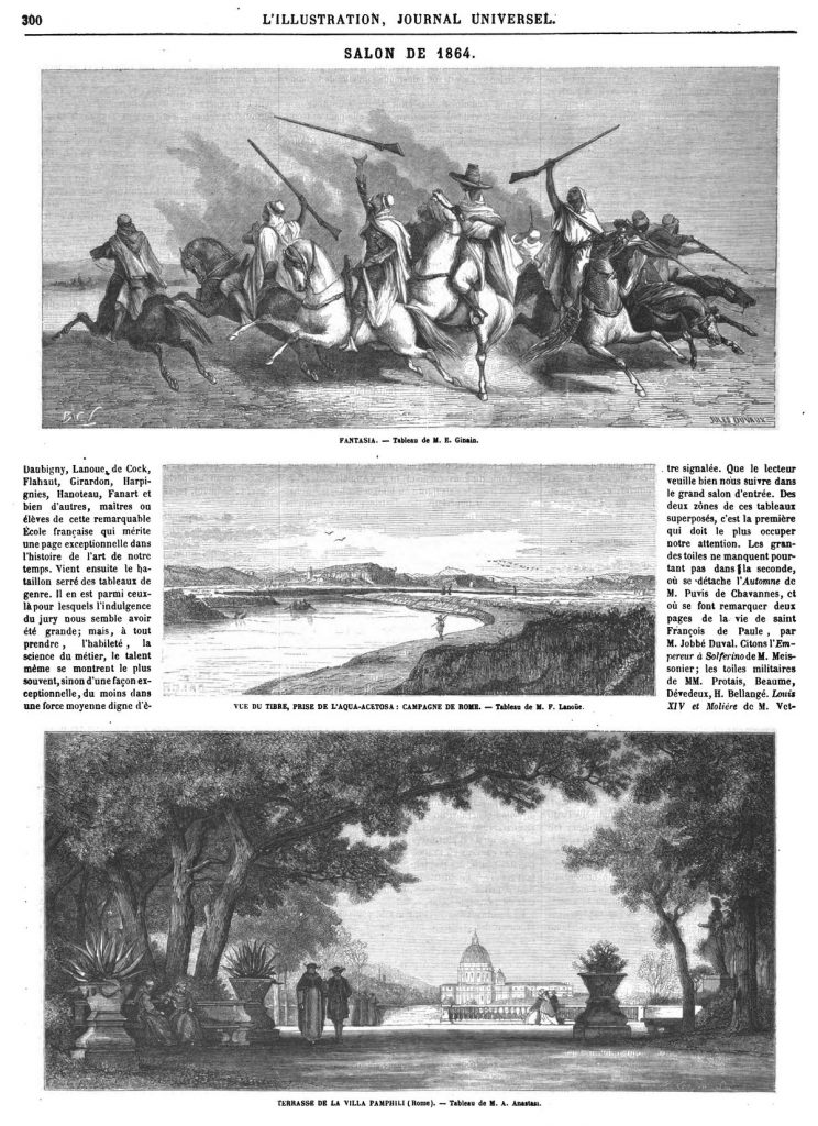 FANTASIA 1864- TERRASSE DE LA VILLA PAMPHILI
