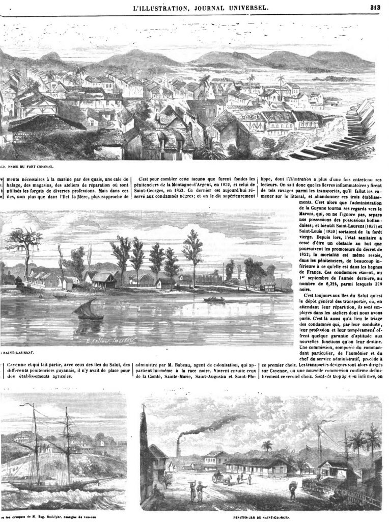 La Guyane et la transportation (5 gravures)
