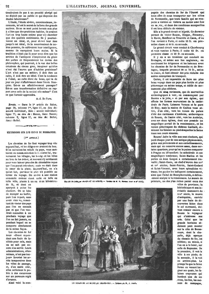 Salon de 1864 : Œdipe et le Sphinx;