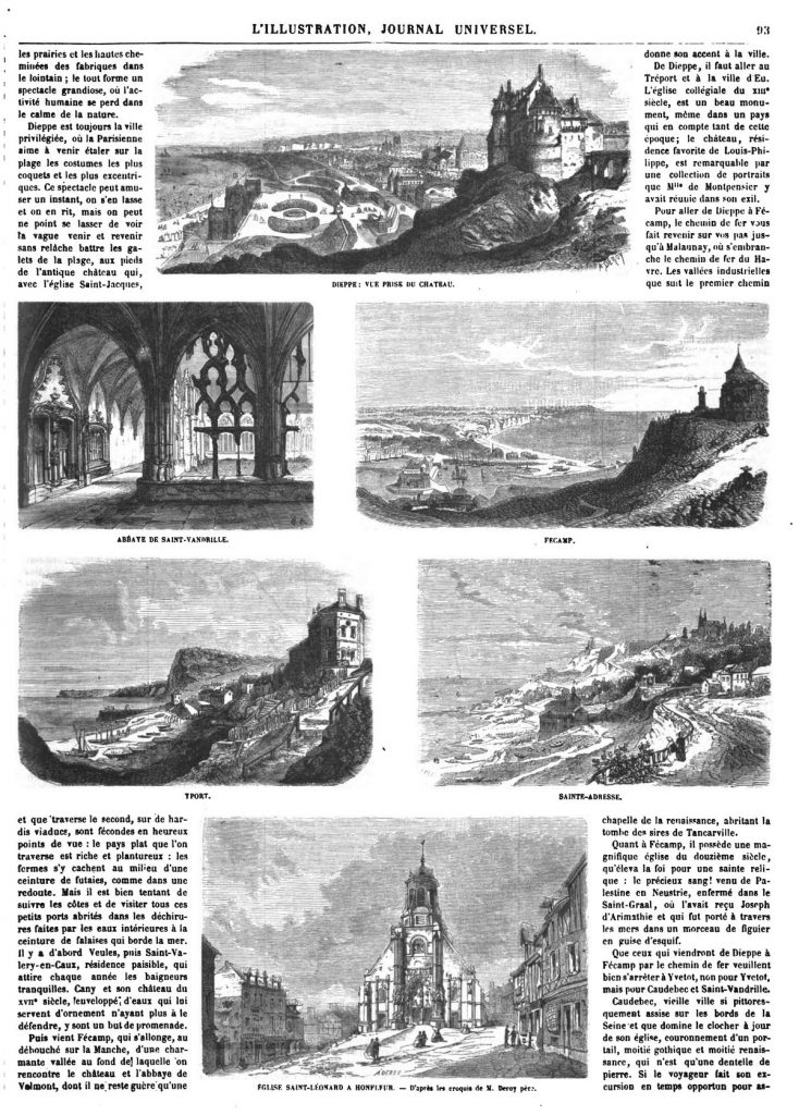 Excursions sur les côtes de Normandie 1864