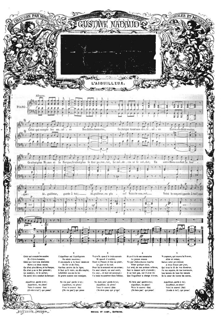 L’aiguilleur, musique de M. Gustave Nadaud.