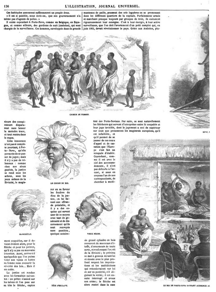 Les colonies françaises: Le royaume de Porto-Novo 12 gravures