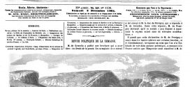 L’illustration journal universel n° 1136. Insurrection d’Algérie : Camp d’observation de la colonne du fédéral Legrand, sur l’Oued-Saïda, province d’Oran.