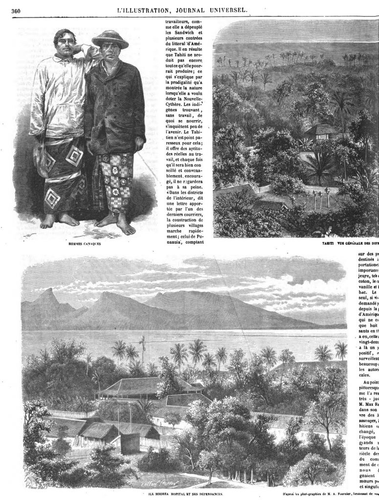 Les colonies françaises: Tahiti 5 gravures.