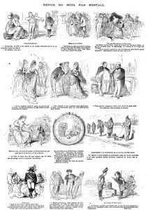 Revue du mois, par Bertall (12 gravures). Dessins 1870