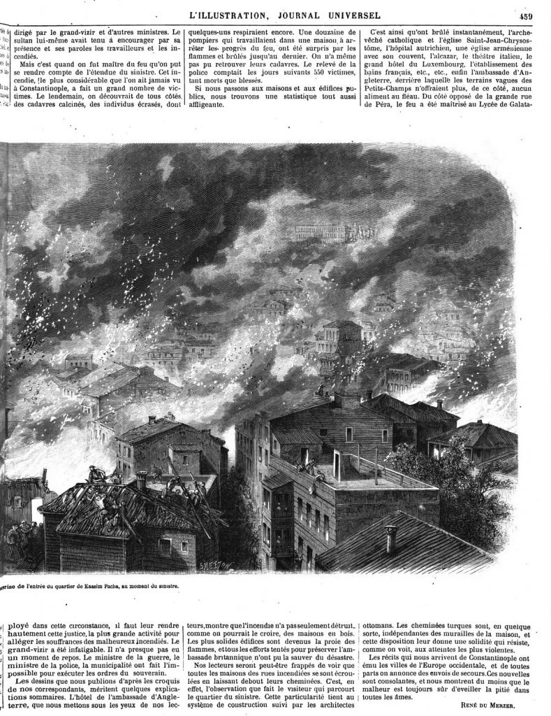 L’incendie du 5 juin 1870, à Constantinople