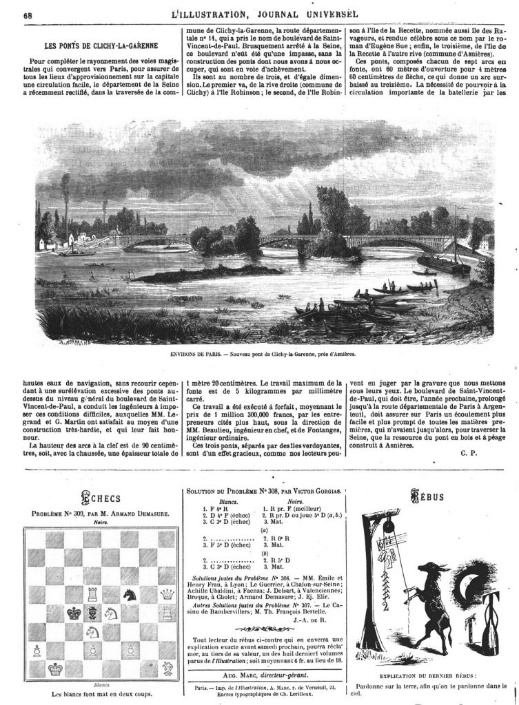 ENVIRONS DE PARIS. — Nouveau pont de Clichy-la-Garenne, près d'Asnières. 1870