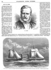M. Gurmer- Le Port-Saïd, nouveau paquebot de la Compagnie Liverpool, Havre and Bombay, faisant le service direct d’Angleterre aux Indes, par le Canarde Suez. 1870