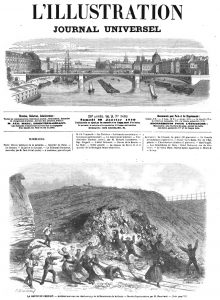 LA GRÈVE DU CREUSOT. — Accident survenu au charbonnage de la Découverte de la Croix. 1870