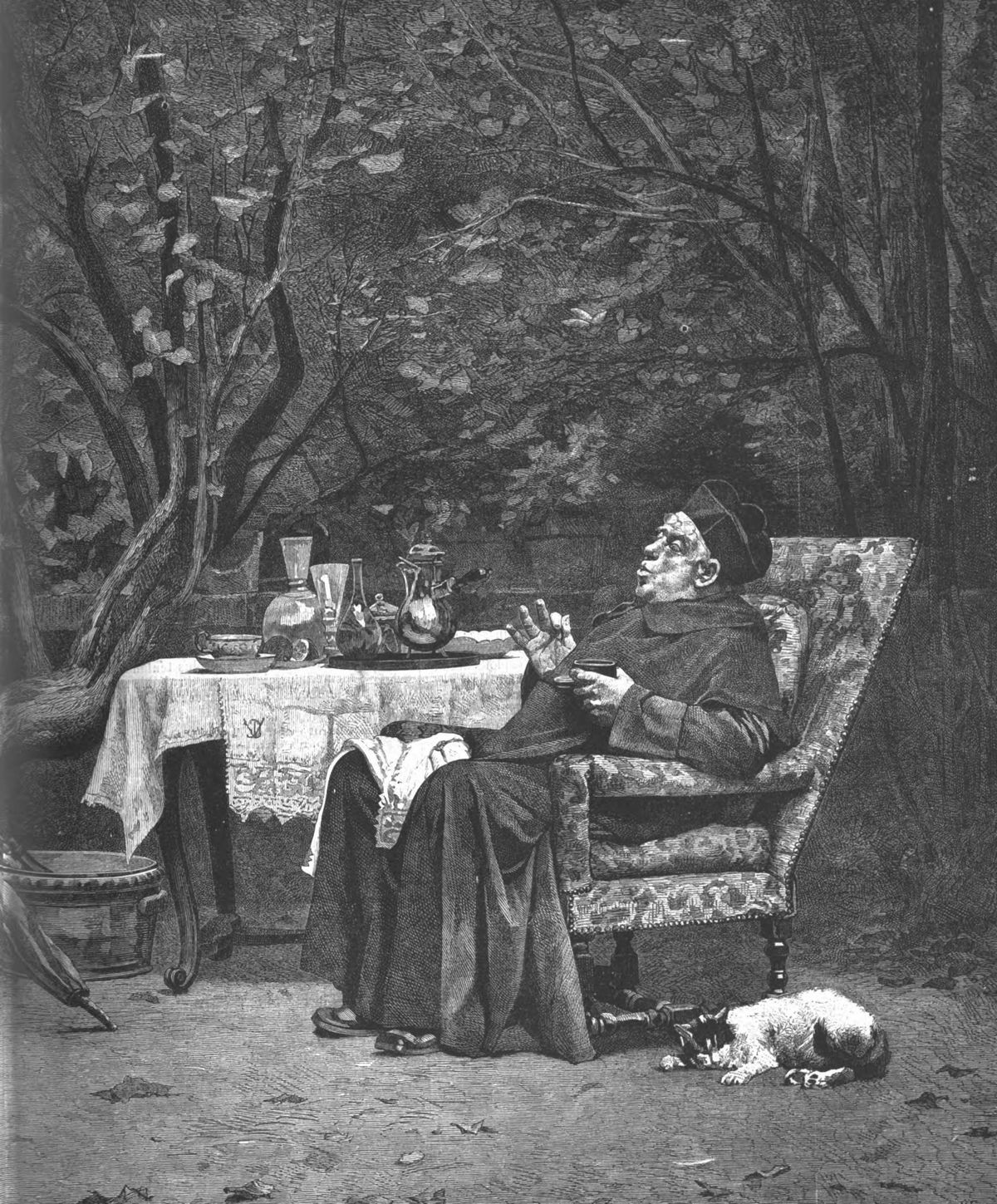 Un gros péché, d’après le tableau de M. Vibees (Salon de 1874).
