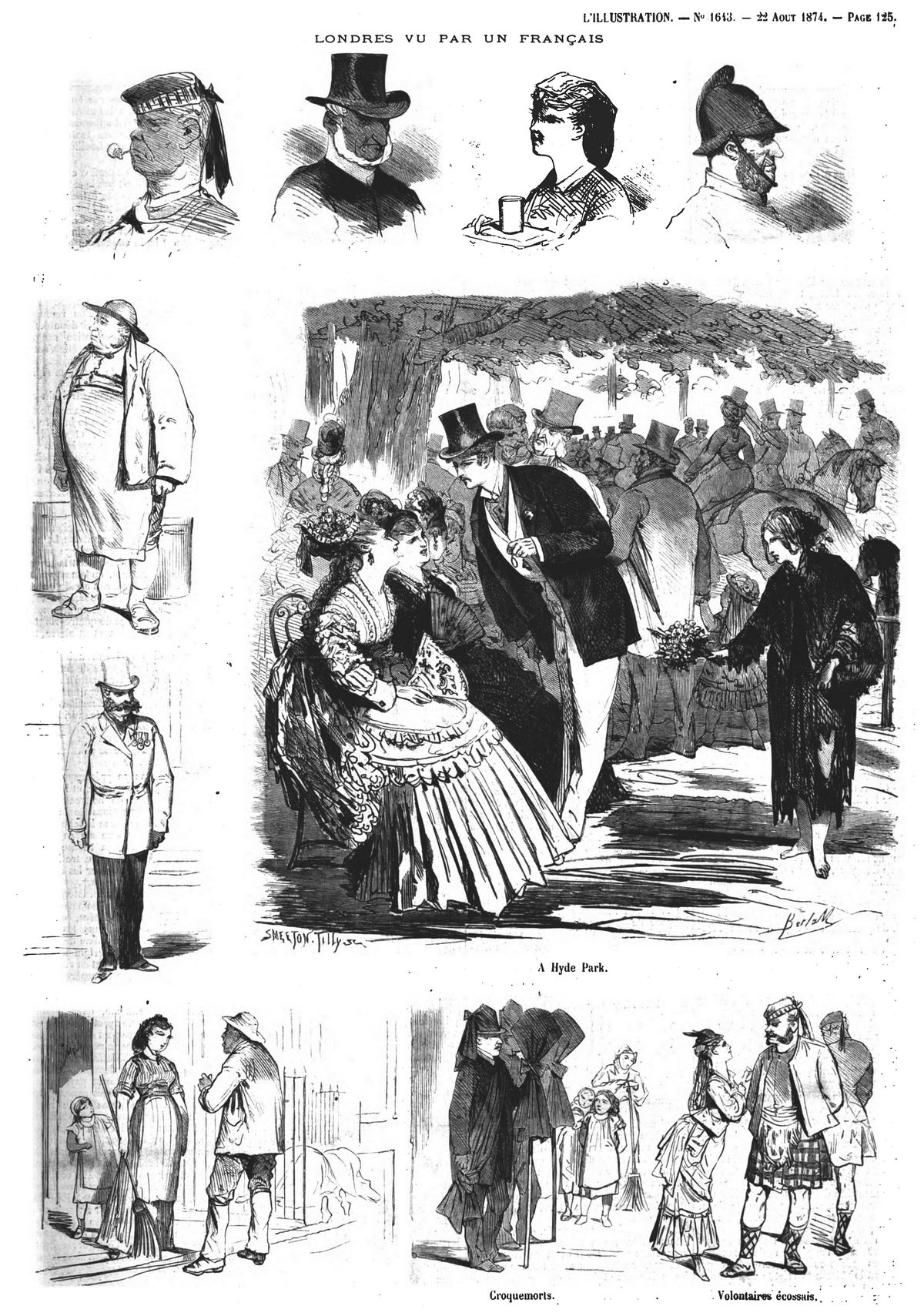 Londres vu par un Français (10 sujets). 1874