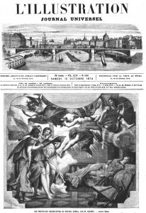 Les peintures décoratives du nouvel Opéra : sainte Cécile. Gravure 1874