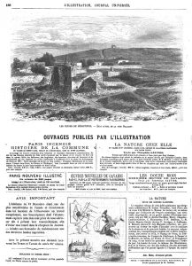Les ruines de Sébastopol : vue générale ( parties gauche et droite ) ; (Gravure 1874) — Etat actuel de la tour Malakolï. (Gravure 1874)