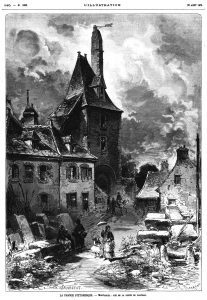 La France pittoresque : Montargis ; vue de la porte du château. 1875