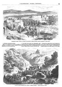Arrivée à-Aïn-Madry de la colonne du général Martineau, après la soumission du Djeb-el-Amour ; — Passage du défilé de Reddade, par la colonne du général Martineau.
