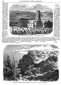 Consécration de l’église de Blidah. — Le pic de Goudjilah, poste d’éclaireurs français en avant du Nador.