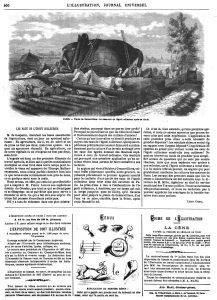 PARIS. - Plaine de Gennevillers : Le réservoir de l'égoût collecteur après sa chute. 1869