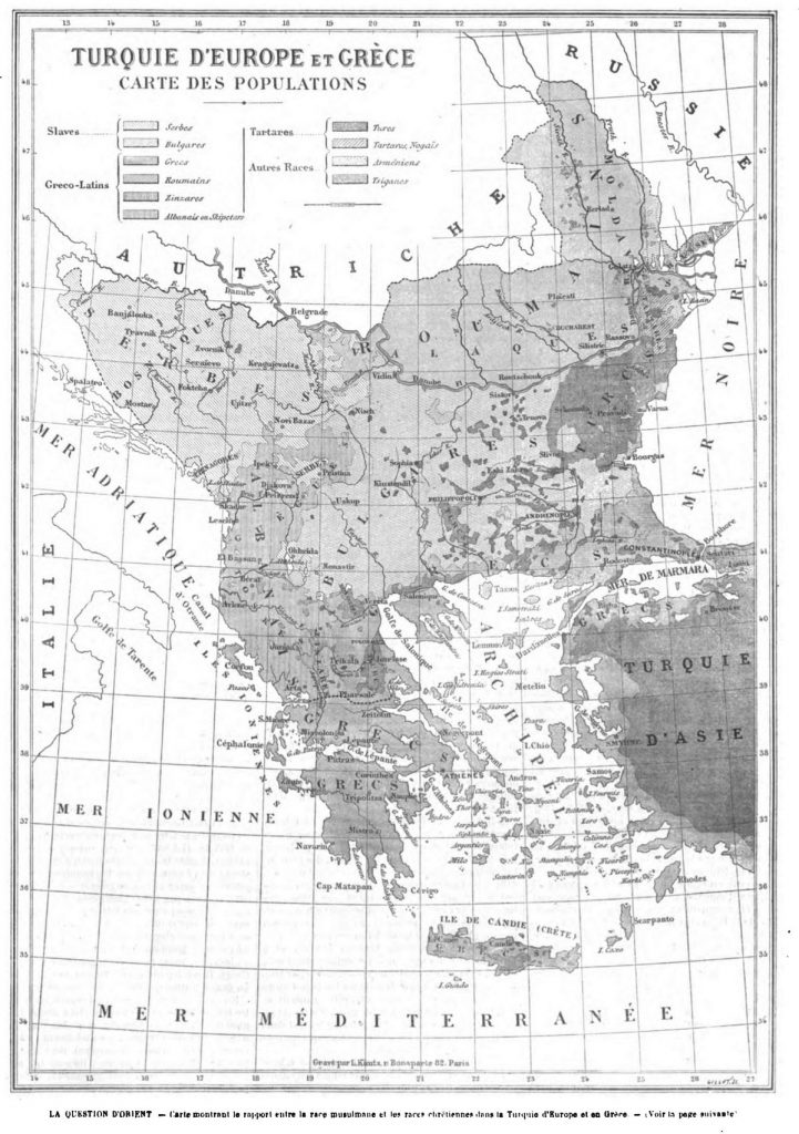 Carte de la Turquie. 1869