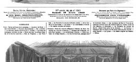 L’ILLUSTRATION JOURNAL UNIVERSEL N° 1363. Visite du vice-roi d’Égypte à l’Isthme de suez 1869