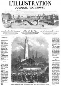 Irlande : Cérémonie funèbre à Dublin, en l'honneur d’O'Connell. 1869