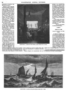 SALON DE 1869. - Le théatre des ombres chinoises, au Caire, tableau de M. C.-T. Frère.- SALON DE 1869. - La péche du hareng dans la Manche, tableau de M. T. Weber.
