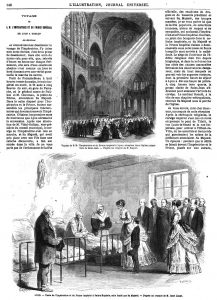 Voyage de S. M. l’Impératrice et du Prince impérial à Lyon: réception dans l’église primatiale de Saint-Jean .