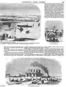 L’Isthme de Suez. La gare du Chemin de fer à Ismaïlia.1869