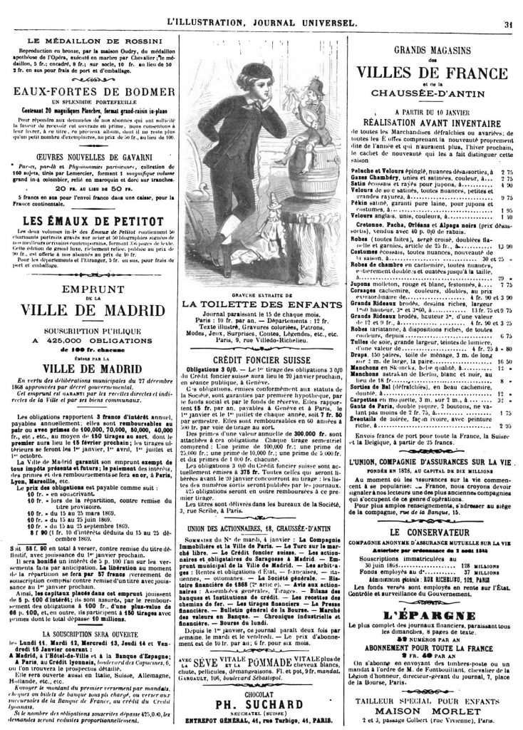 LA TOILETTE DES ENFANTS 1869
