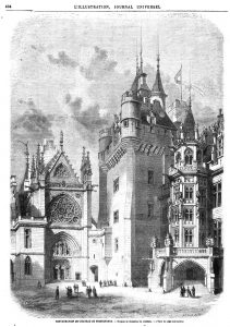 Restauration du château de Pieirefonds: Donjon et Chapelle du château.
