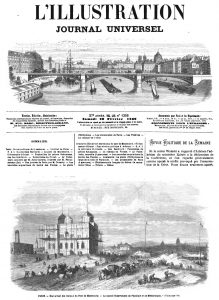 PARIS. - État actuel des travaux du Parc de Montsouris — Le nouvel Observatoire de Physique et de Météorologie. 1869