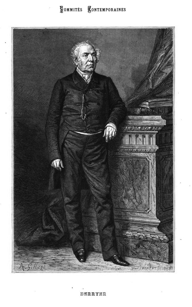 Gravure 1869 - Portrait de BERRYER