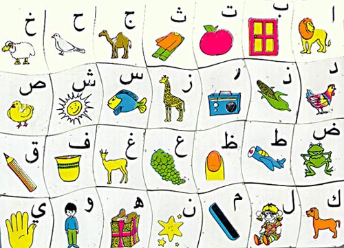 Alphabet Arabe en images à imprimer