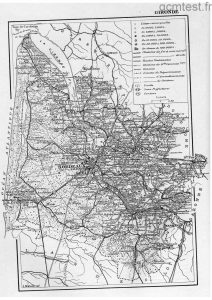 Carte de la Gironde-1903