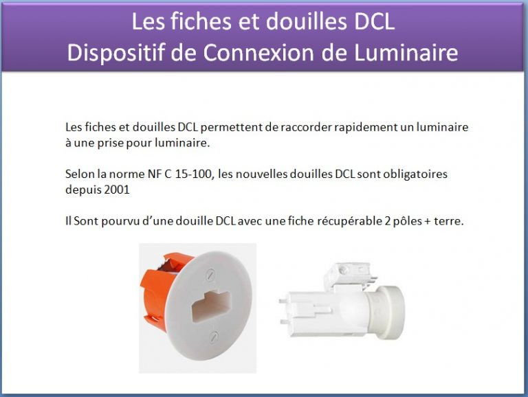 Douille DCL Dispositif de Connexion de Luminaire Tests & Jeux — free download